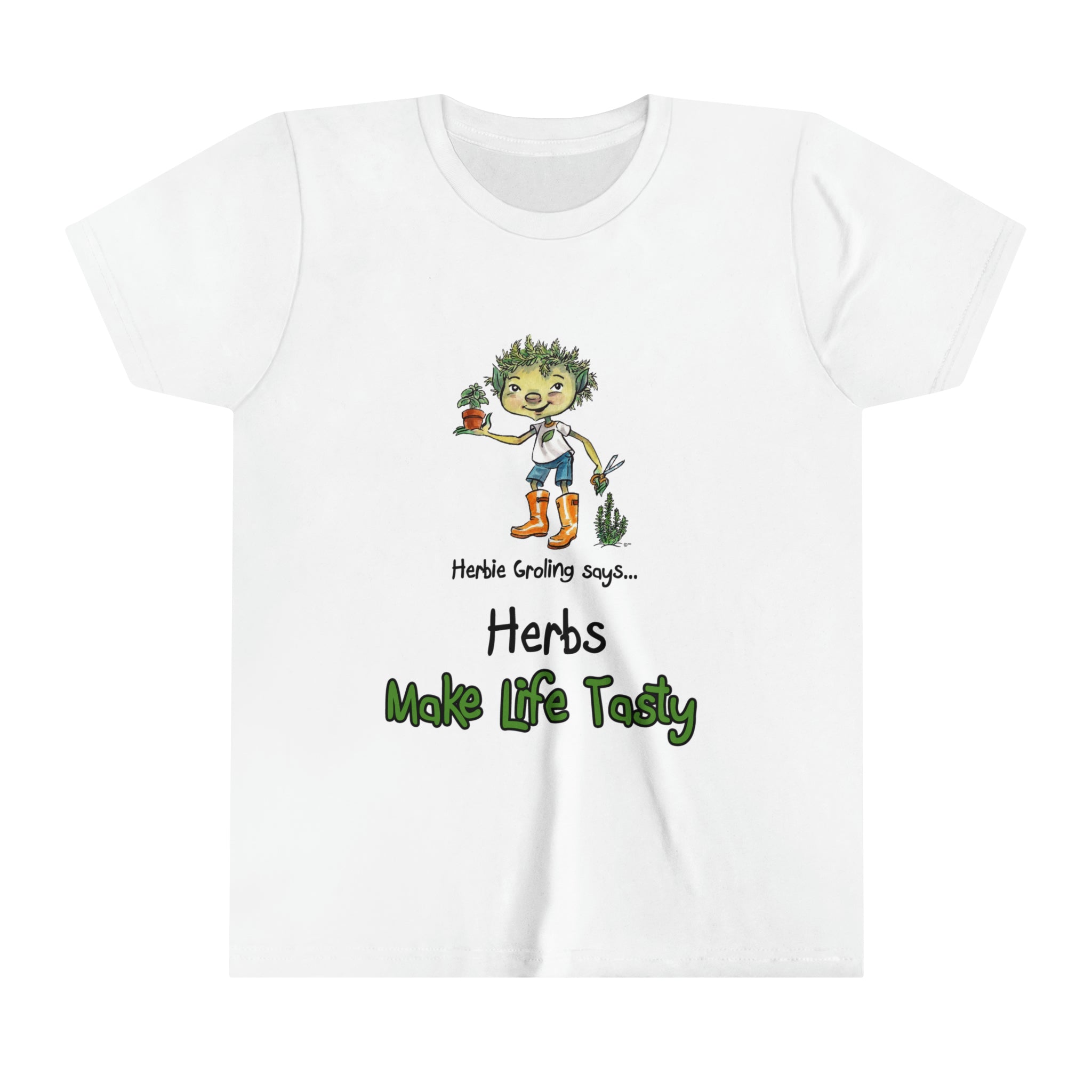 Herbie Groling Herbs Make Life Tasty Designer Kids T-Shirt